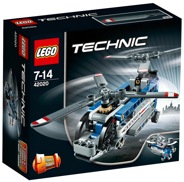 Конструктор LEGO Technic 42020 Twin Rotor Helicopter Двухроторный вертолет УЦЕНКА